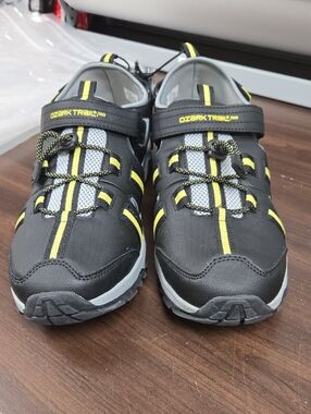 Ozark Trail Size 13 Black Grey Yellow Summer Sneaker Sandal